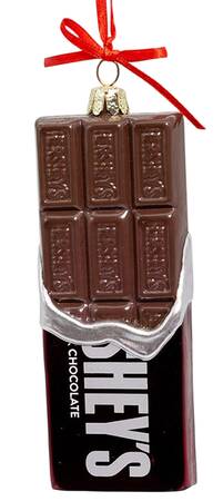 Hershey's Ornaments Half Unwrapped Hershey Bar - No Box