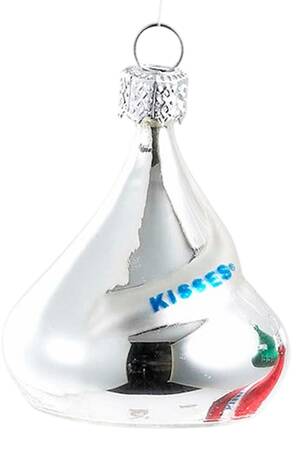Hershey's Ornaments Small Hershey's Kiss-Silver - No Box