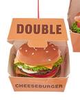 Food Gourmet Double Cheeseburger In Box - No Box 37a