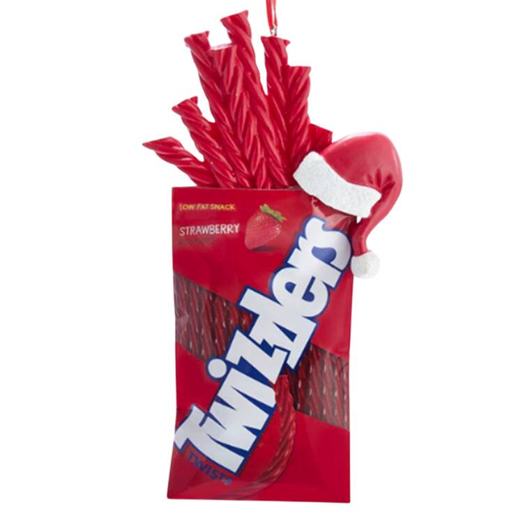 Hershey's Ornaments (Resin) Twizzlers With Santa Hat - No Box