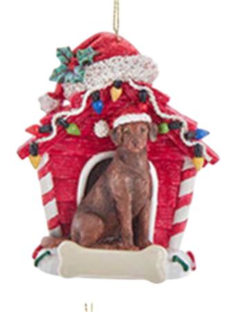 Dog Breeds in Doghouses Chocolate Labrador Retriever - No Box