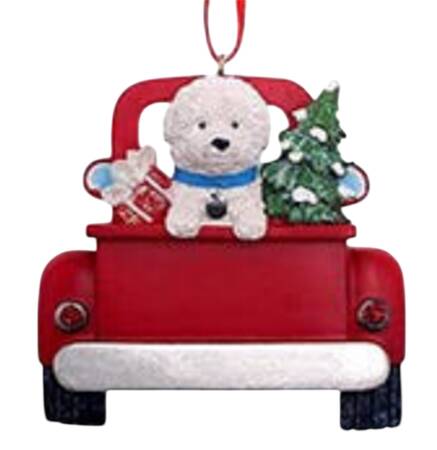 Dog Breeds in Trucks Bichon Frise - No Box