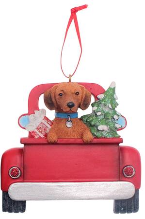 Dog Breeds in Trucks Tan Dachshund - No Box