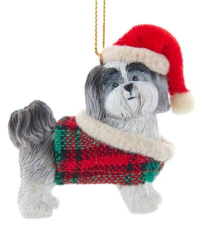 Dog Breeds with Sweaters Gray Shih Tzu - No Box
