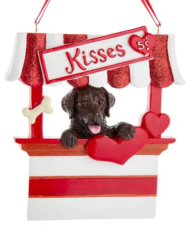 Dog Breeds in Kissing Booths Chocolate Labrador Retriever - No Box