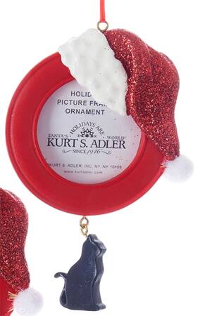 Pet Parade (Resin) Santa Hat Photo Frame- Cat - No Box Nb91a
