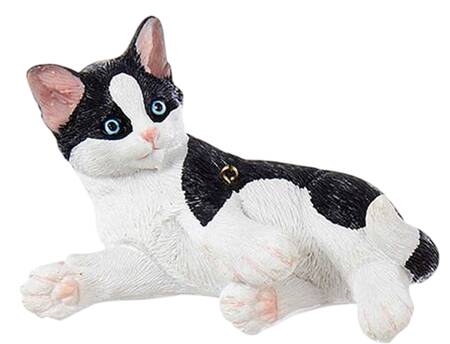 Pet Parade (Resin) Black & White Kitten - No Box 70a