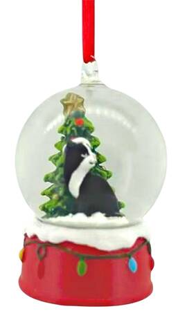 Pet Parade (Resin) Cat & Christmas Tree Snowglobe - No Box