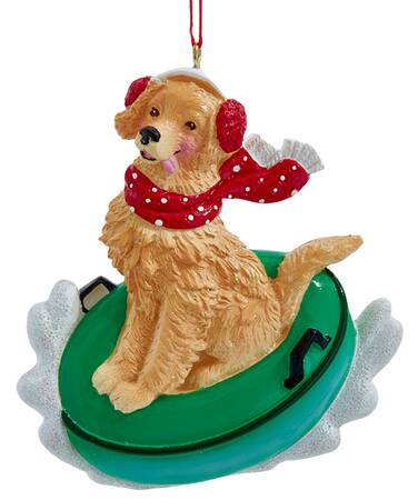 Dog Breeds on Snow Tubes Golden Retriever - No Box