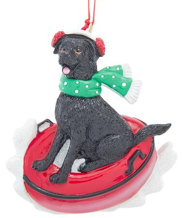 Dog Breeds on Snow Tubes Black Labrador - No Box
