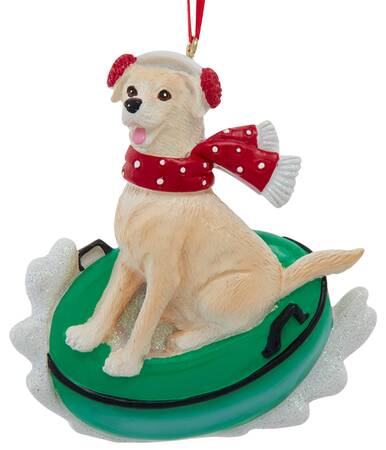 Dog Breeds on Snow Tubes Yellow Labrador - No Box