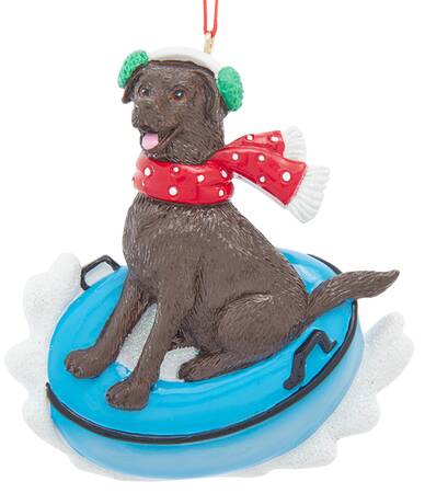 Dog Breeds on Snow Tubes Chocolate Labrador - No Box