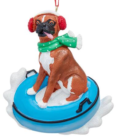 Dog Breeds on Snow Tubes Boxer - No Box