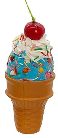 Santa's Cookie Bakery Ice Cream Cone W/ Cherry- E - No Box