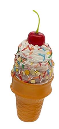 Santa's Cookie Bakery Ice Cream Cone W/ Cherry- A  - No Box 59a