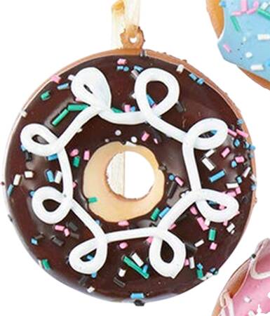 Santa's Cookie Bakery Chocolate Donut W/ Icing Loops - No Box