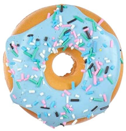 Santa's Cookie Bakery Donut With Blue Icing - No Box 52a