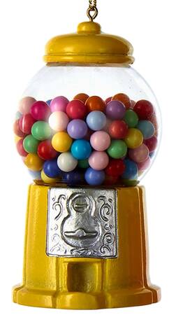 Santa's Cookie Bakery Yellow Gumball Machine - No Box Nb48a