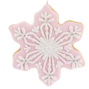 Santa's Cookie Bakery Pink & White Cookie Snowflake-C - No Box 72c