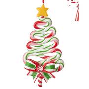 Santa's Cookie Bakery Peppermint Candy Lollipop- A - No Box
