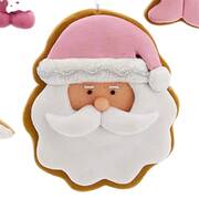 Santa's Cookie Bakery Pink Santa Head Cookie - No Box Nb68c