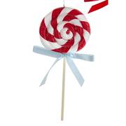 Santa's Cookie Bakery Red & White Swirl Lollipop - No Box 67a