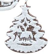 Santa's Cookie Bakery Tree Shape Iced Cookie - No Box