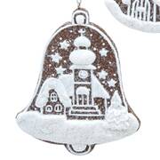 Santa's Cookie Bakery Bell Shape Iced Cookie - No Box