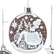 Santa's Cookie Bakery Ornament Shape Iced Cookie - No Box