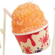 Santa's Cookie Bakery Orange Shaved Ice With Straw - No Box