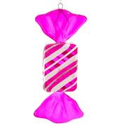 Santa's Cookie Bakery Dark Pink Glitter Stripe Candy - No Box