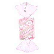 Santa's Cookie Bakery Light Pink Glitter Stripe Candy - No Box