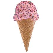 Santa's Cookie Bakery Pink Jumbo Ice Cream Cone - No Box