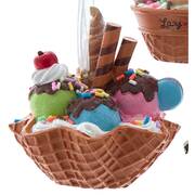 Santa's Cookie Bakery Waffle Sundae Bowl Style C - No Box