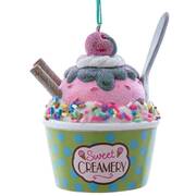 Santa's Cookie Bakery Pastel Ice Cream In Green Cup - No Box