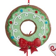 Santa's Cookie Bakery Gingersnap Cookie Wreath - No Box