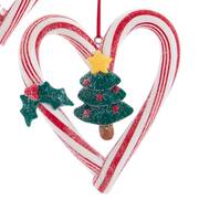 Santa's Cookie Bakery Christmas Tree Candy Cane Heart - No Box