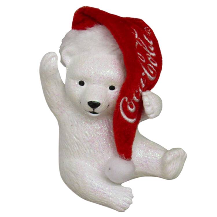 Coca Cola Polar Bear Cub-With Hat - Boxed