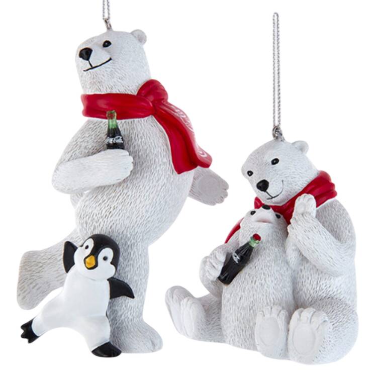 Coca Cola Bear's -With Penguin And Cub - Boxed