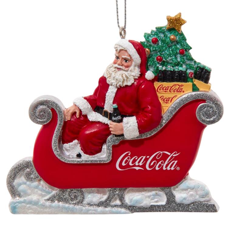 Coca Cola Santa In Sleigh - Boxed