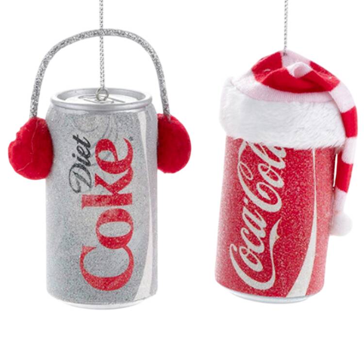 Coca Cola Coke & Diet-Blowmold Cans 2 Pc - Boxed