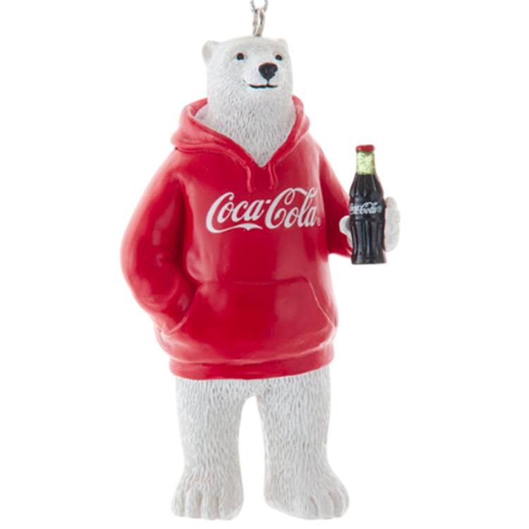 Coca Cola Polar Bear Wearing Coke Hoodie - Boxed