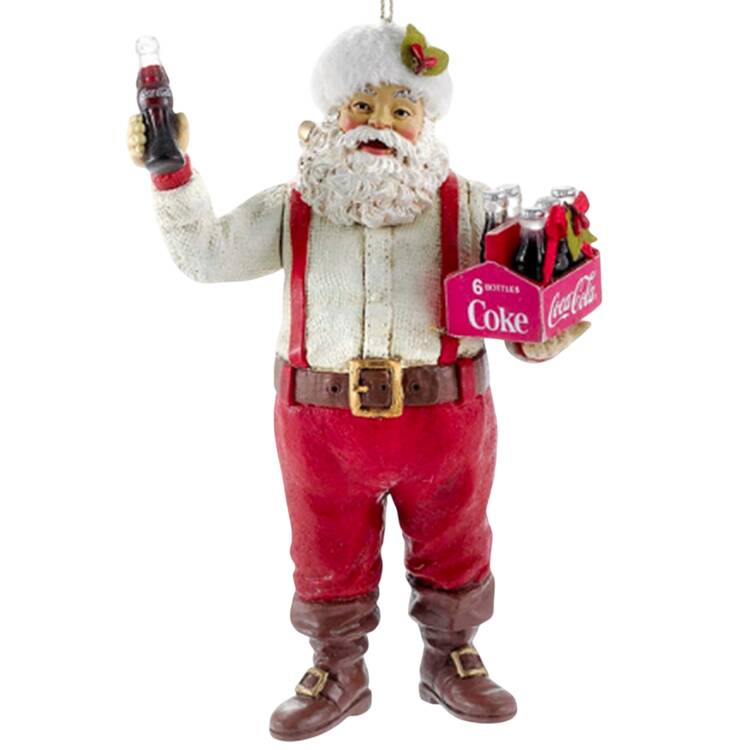 Coca Cola Santa Holding A 6-Pack - Boxed