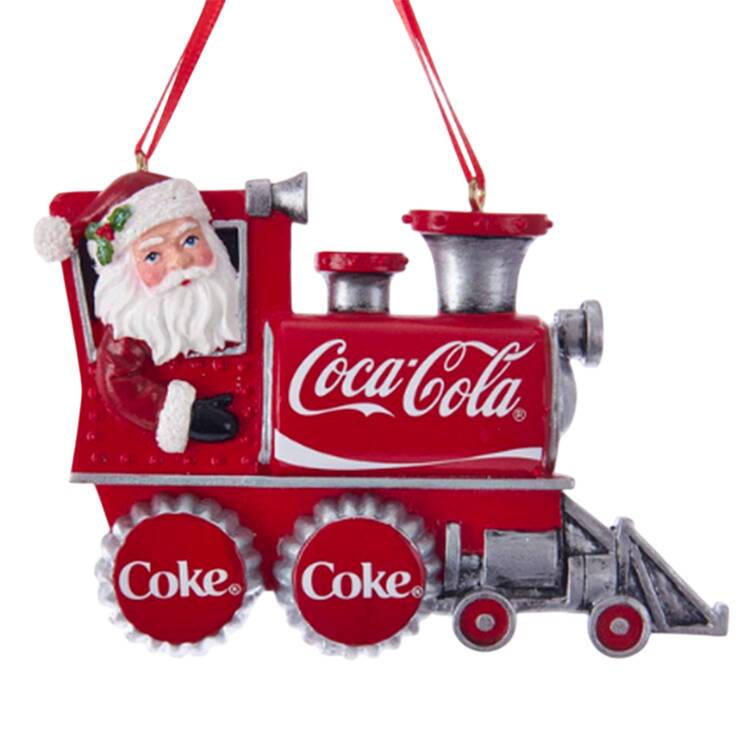 Coca Cola Santa Train Ornament - Boxed