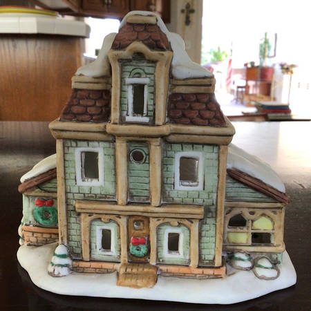 Colonial Village House-Votive Candleholder - Bx361 With Box