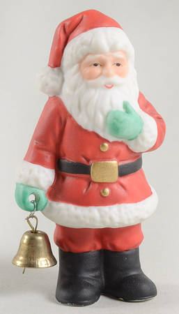 Colonial Village Santa With Bell By His Side - No Box