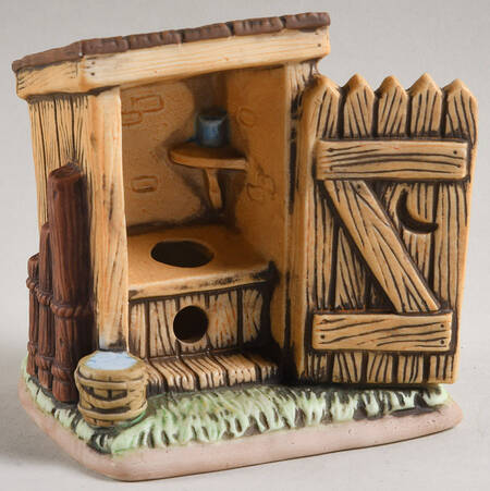 Colonial Village John's John Outhouse - With Box Bx368