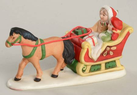 Colonial Village Dashing Through The Snow - With Box Bx333