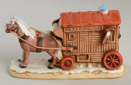 Colonial Village Doc Olsen's Veterinary Wagon - Boxed