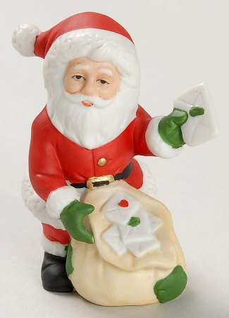 Colonial Village Santa With Bag Of Letters - Boxed